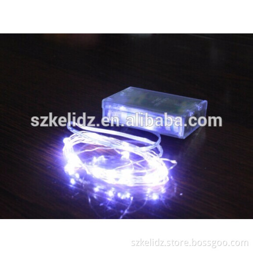 7ft 20 LEDS Red Starry Lights Fairy Lights silver LED Lights Strings AA Battery Powered Ultra Thin String Wire